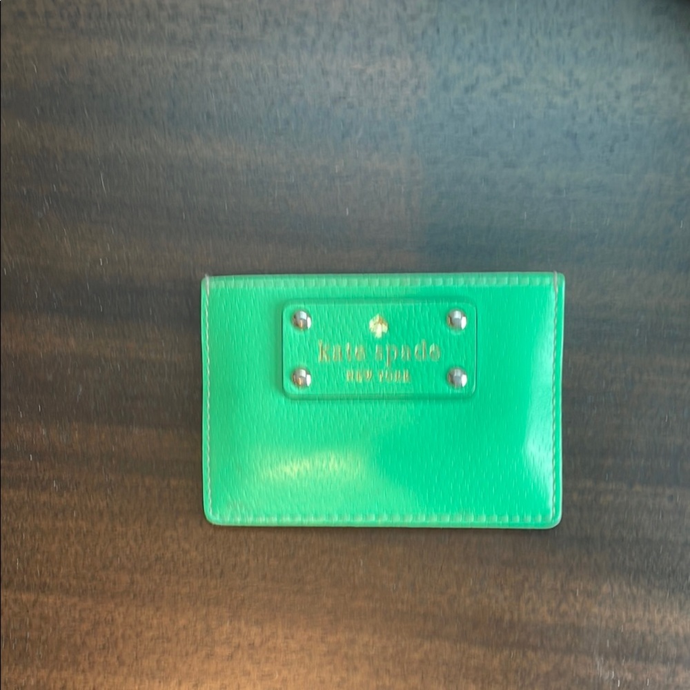 Kate Spade Green Wallet Cardholder